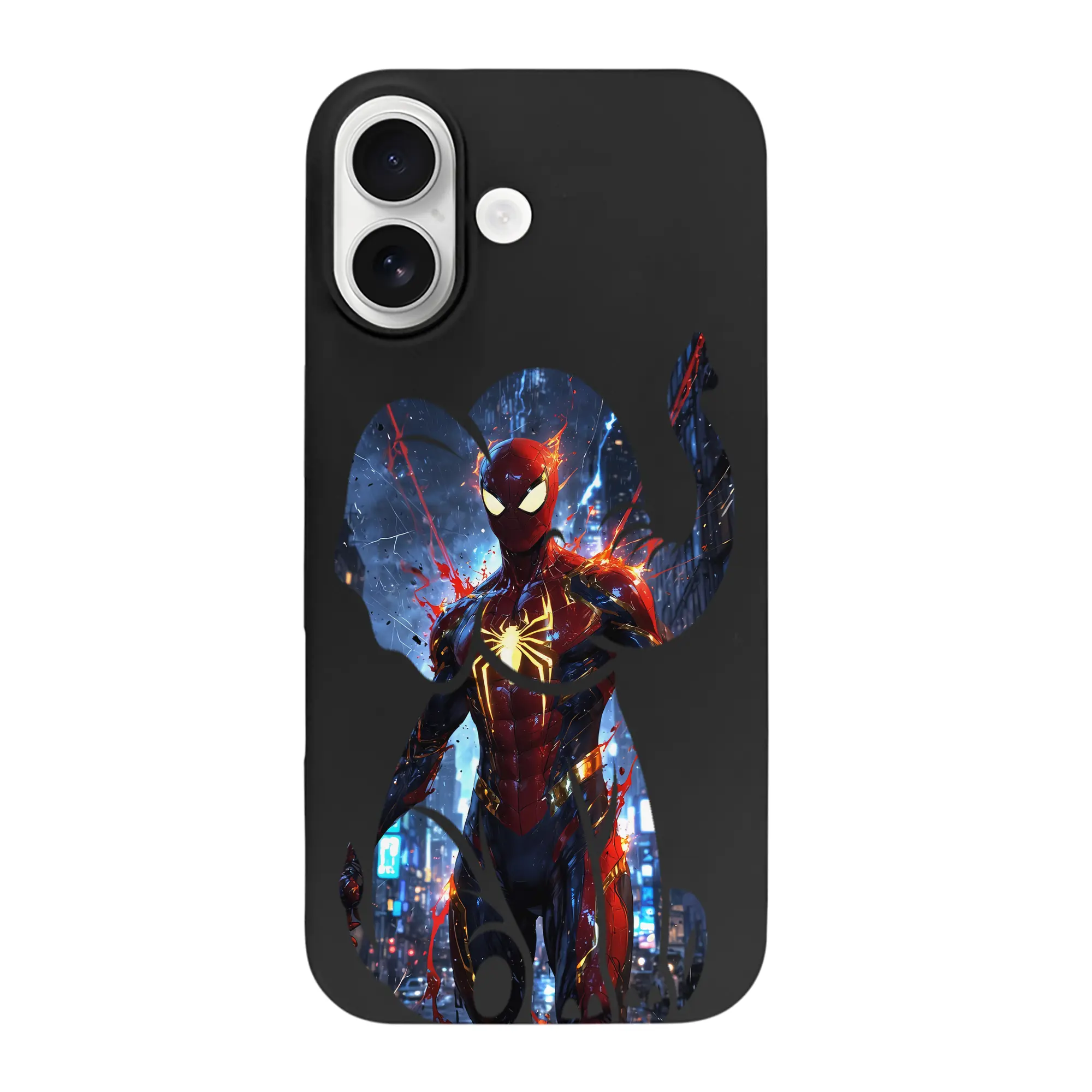 アベンジャーズ (Avenjāzu) グッズ スパイダーマン（Spider-Man） - iPhone 17 シリーズ シリコンケース 薄型 耐衝撃 指紋防止 ソフトタッチカバー 精密フィット 傷防止 保護ケース iPhone 17/17 Air/17 Pro/17 Pro Max 対応